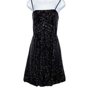NWT Vintage Cache size 2 Black Cocktail Prom Party Dress Sequined AP-1237